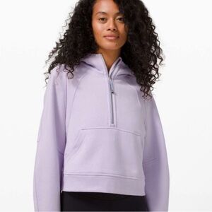 Lavender Half-Zip Women's Hoodie